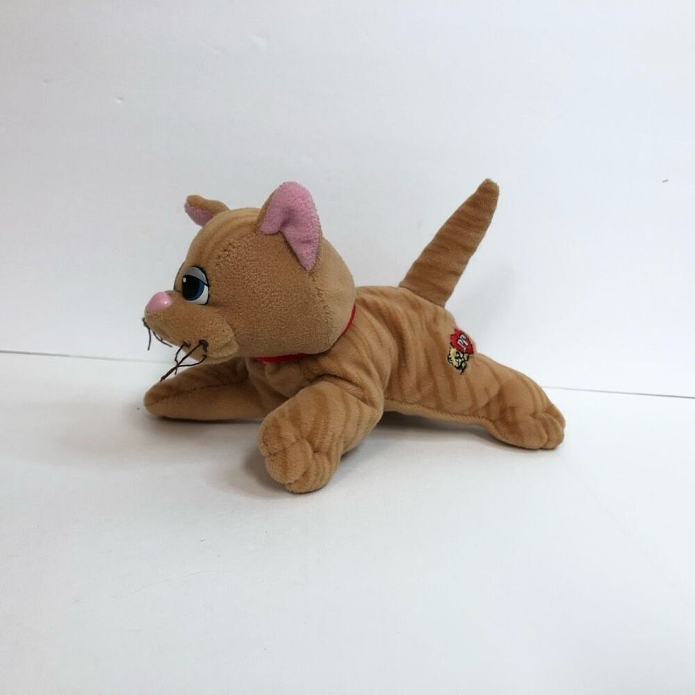 tonka vintage pound puppies purries 6 inch tabby cat tan plush vintage